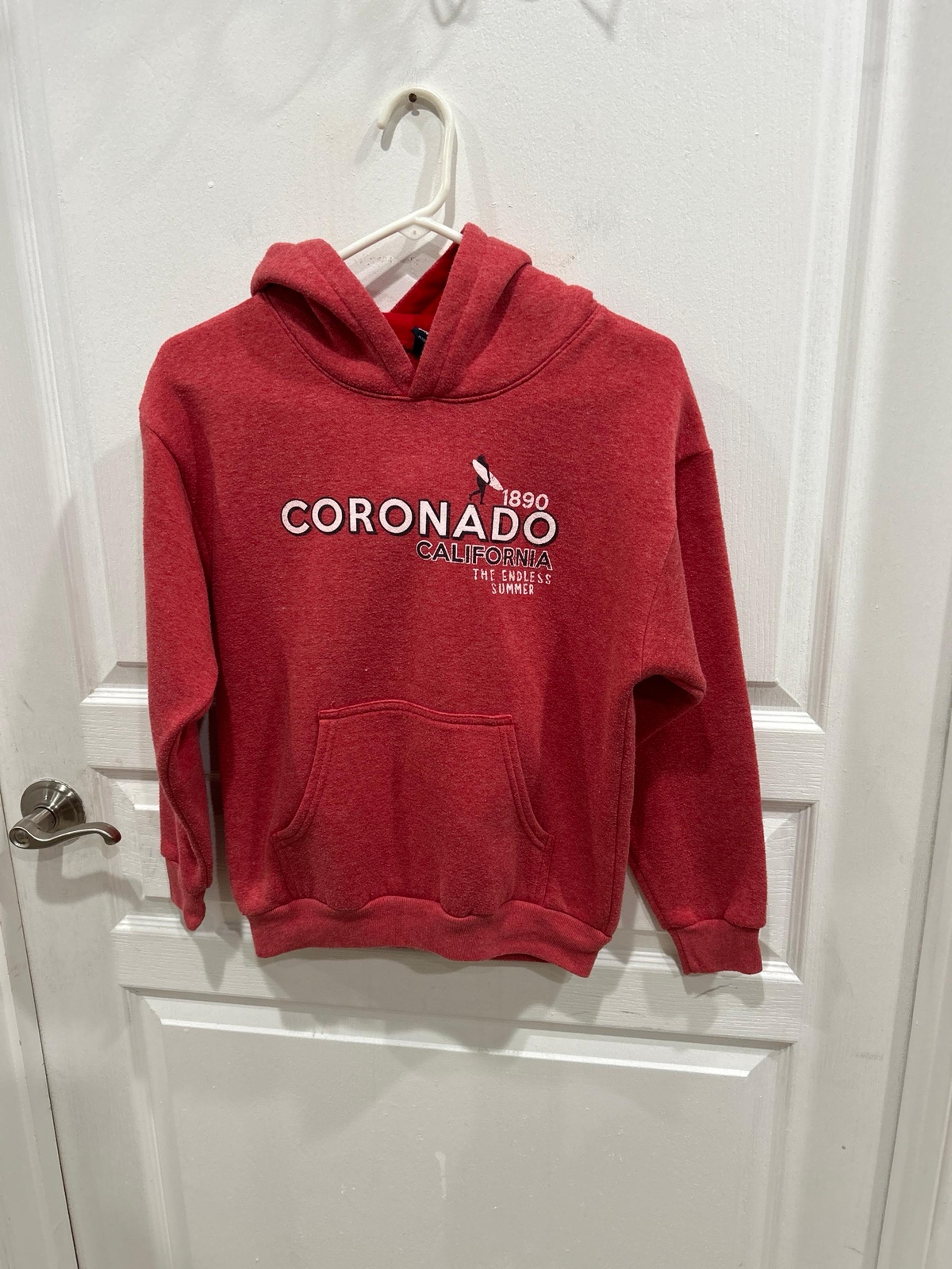 boys red coronado hoodie