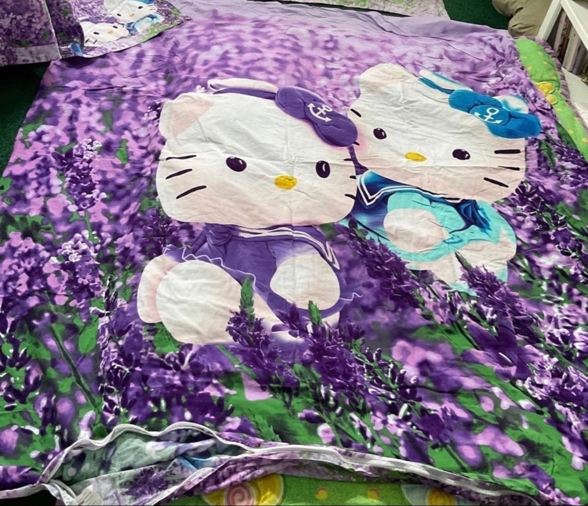 Hello kitty duvet bedding set 100%COTTON