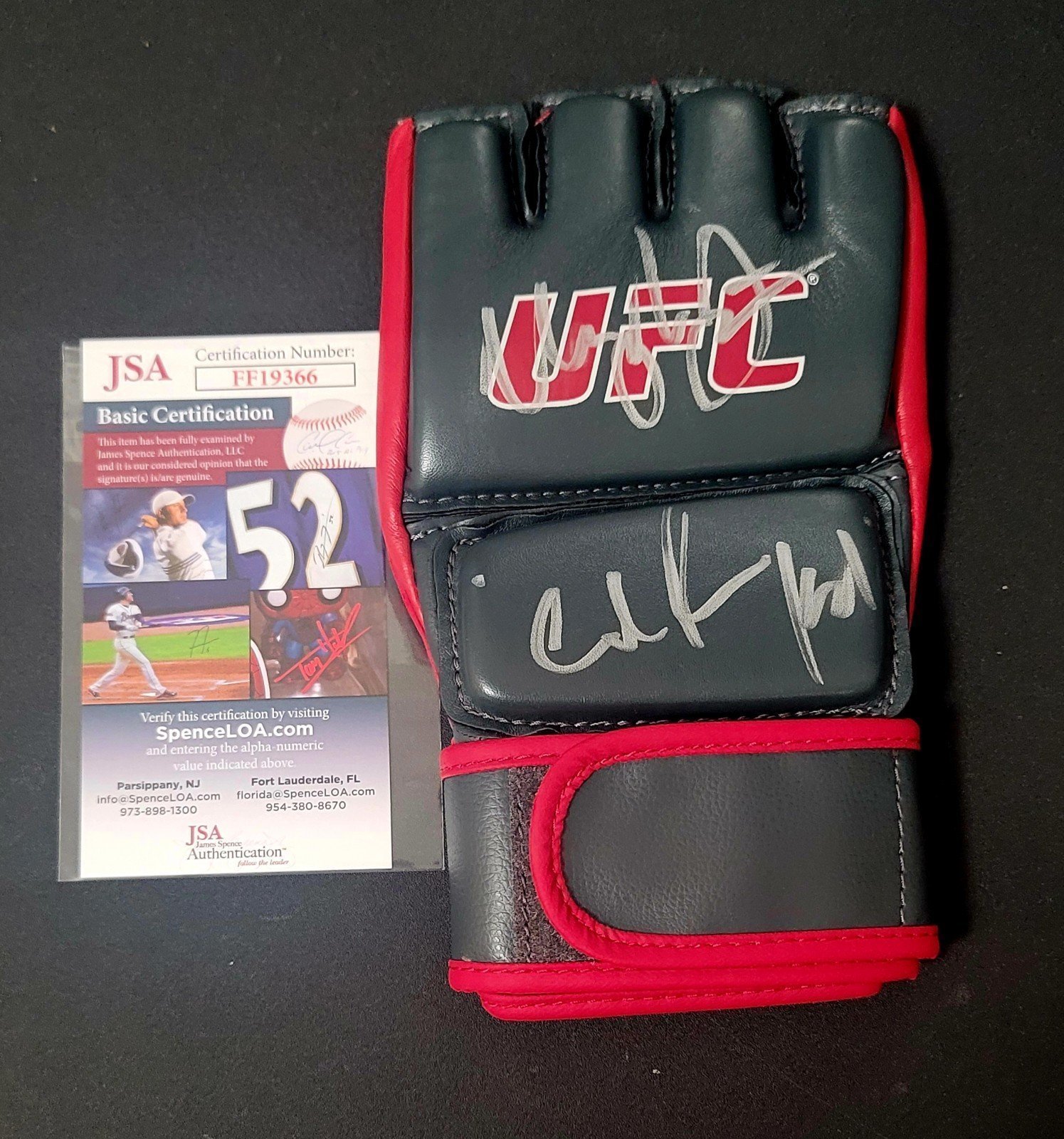 Urijah Faber California Kid Autograph Glove JSA Authenticated
