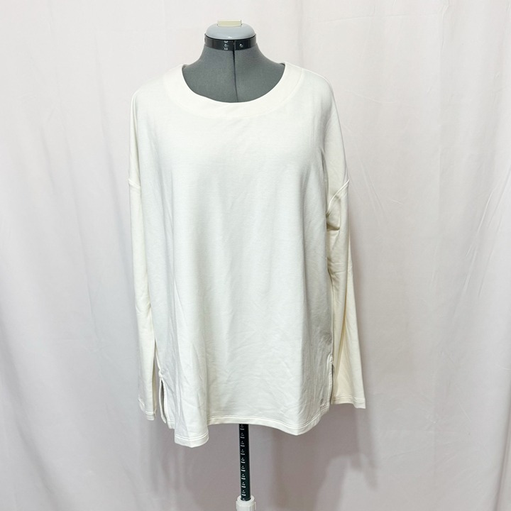Banana Republic NWT Sz XL Off White Boat Neck Long Sleeves Tunic