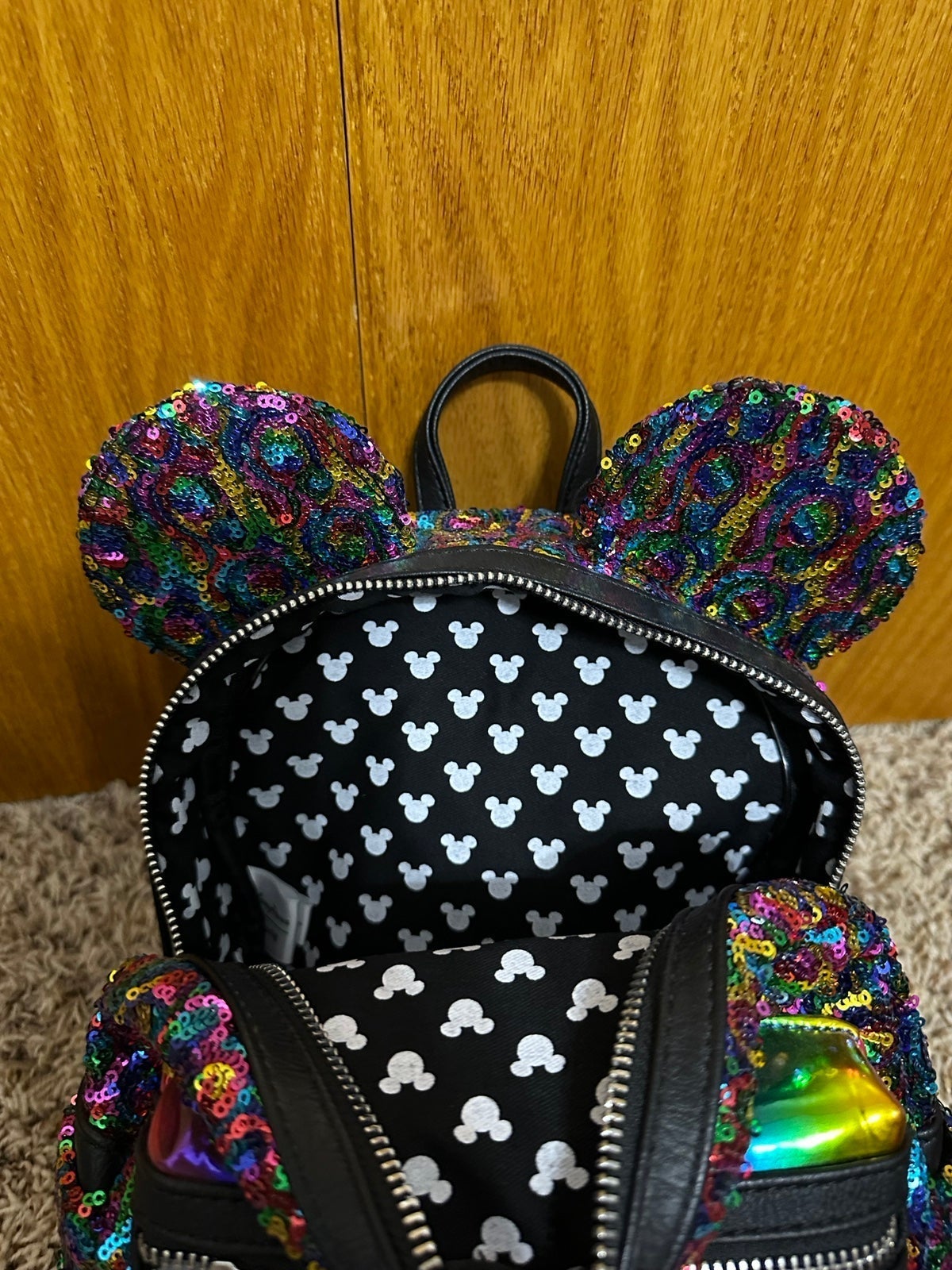 NWT sale Disney rainbow loungefly