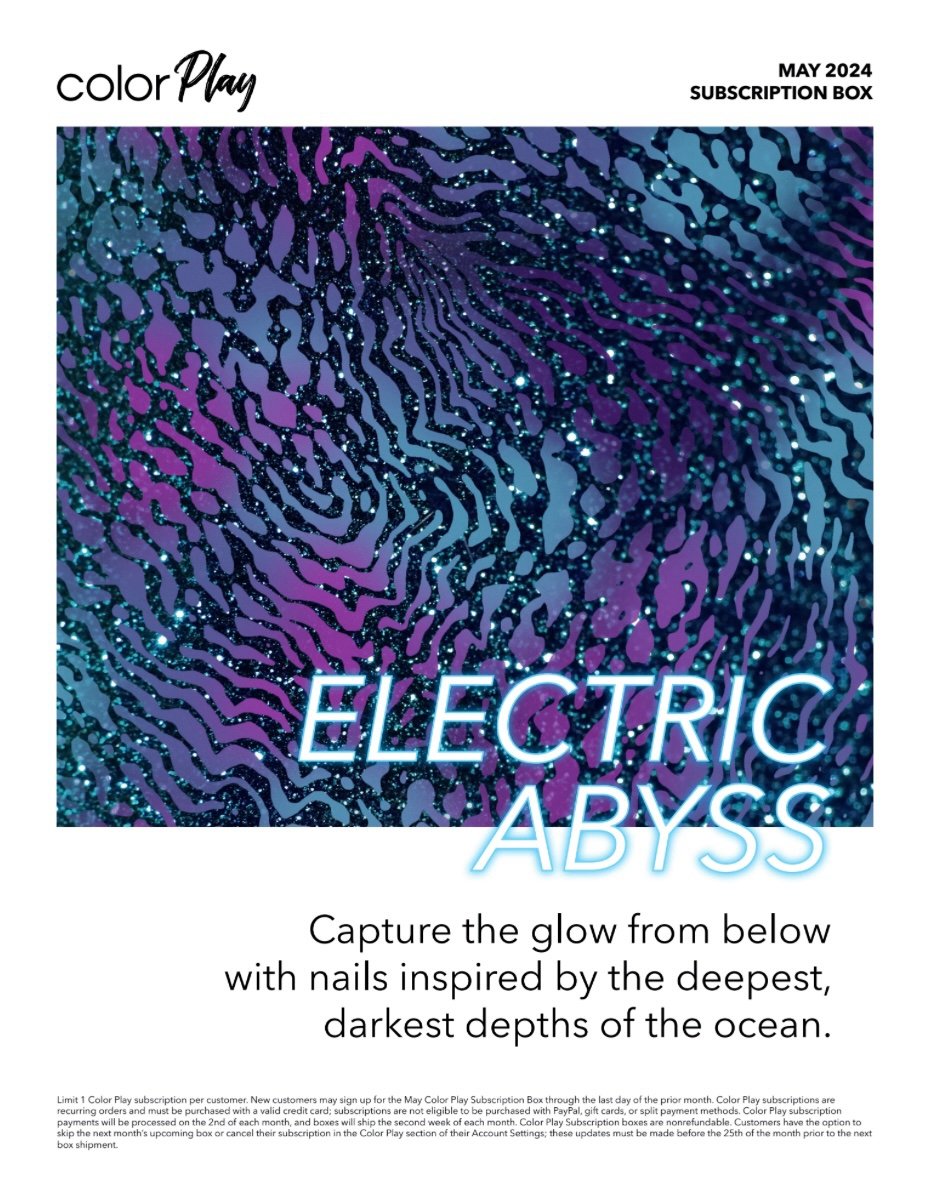 Color Street Color Play Subscription Box May 2024 Electric Abyss