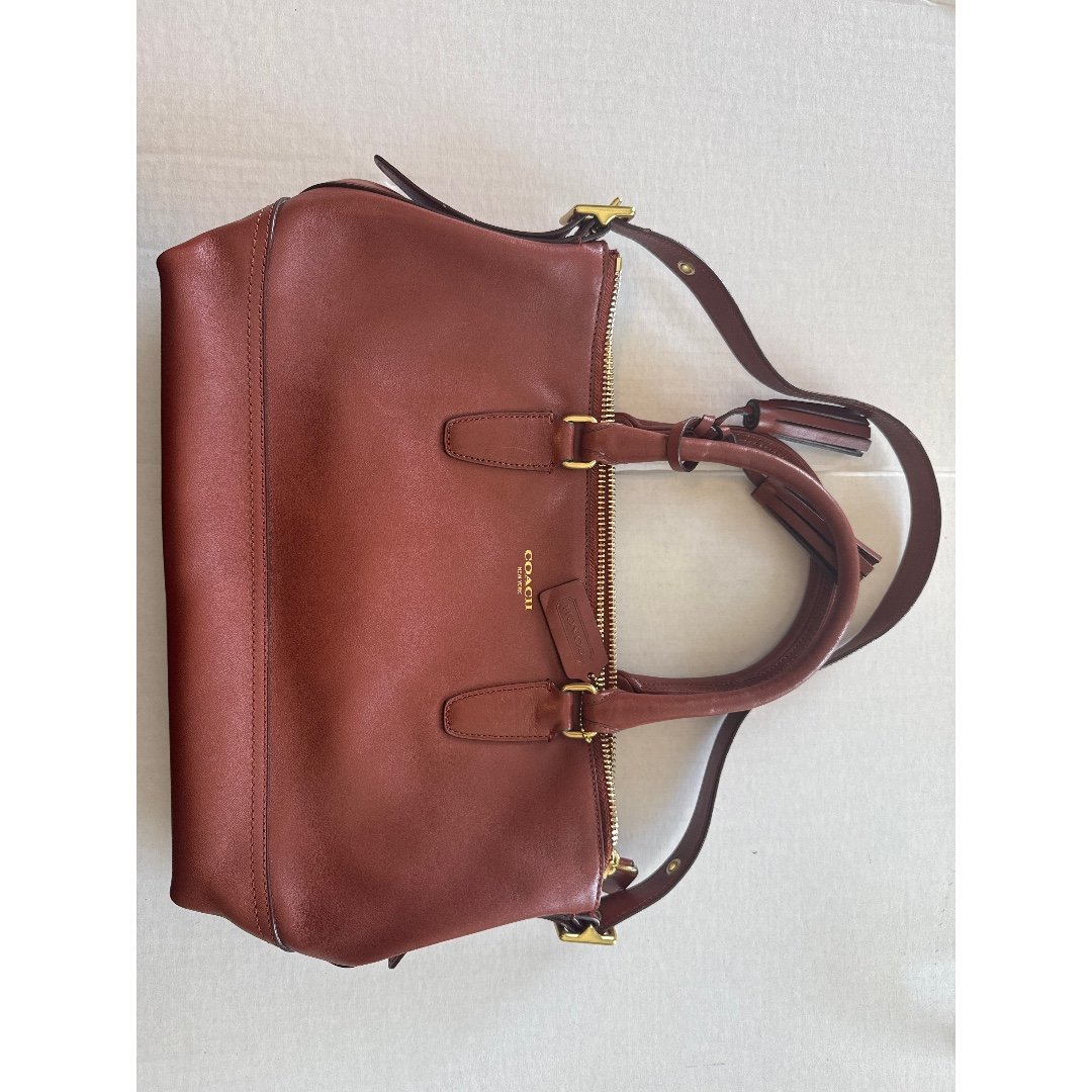 Coach Legacy Molly Red Leather Tote Shoulder Handbag G1269-21132