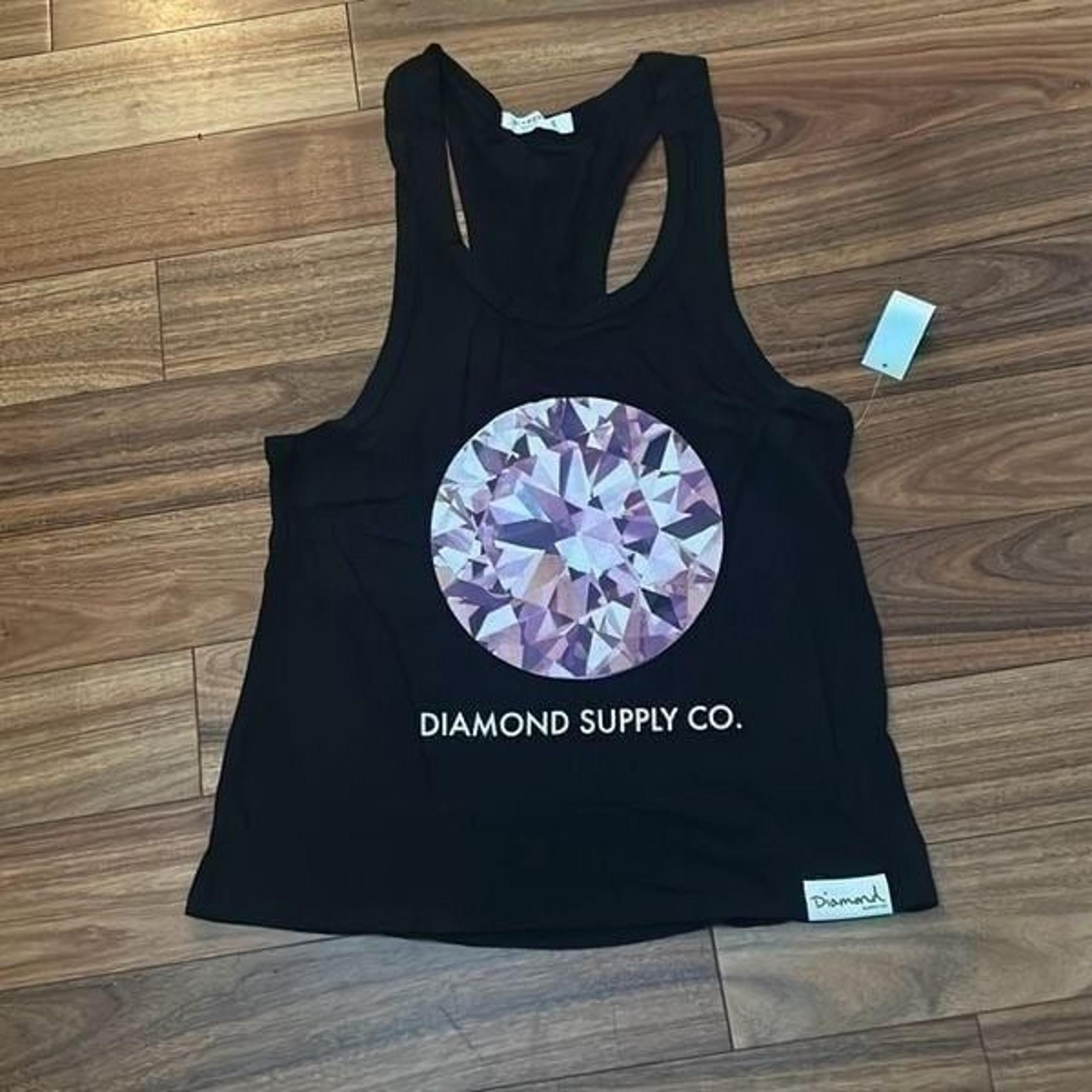 Diamond supply co razor back tank top soft skater girl shirt streetwear