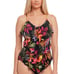 Magicsuit Oasis Printed Rita Ruffled Tankini Top Size 8 ~ TOP ONLY!