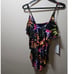 Magicsuit Oasis Printed Rita Ruffled Tankini Top Size 8 ~ TOP ONLY!