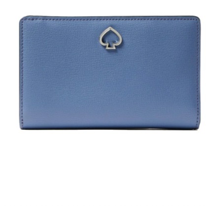 Kate Spade Adel Medium Bifold Wallet in Blueberry Cobbler - NEW