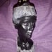 Mid Century Modern Frank Schirman Exotic Black Hawaiian Coral Lady Table Lighter