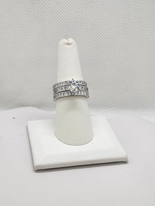 Brand New Sterling Silver 925 3pcs Set Ring