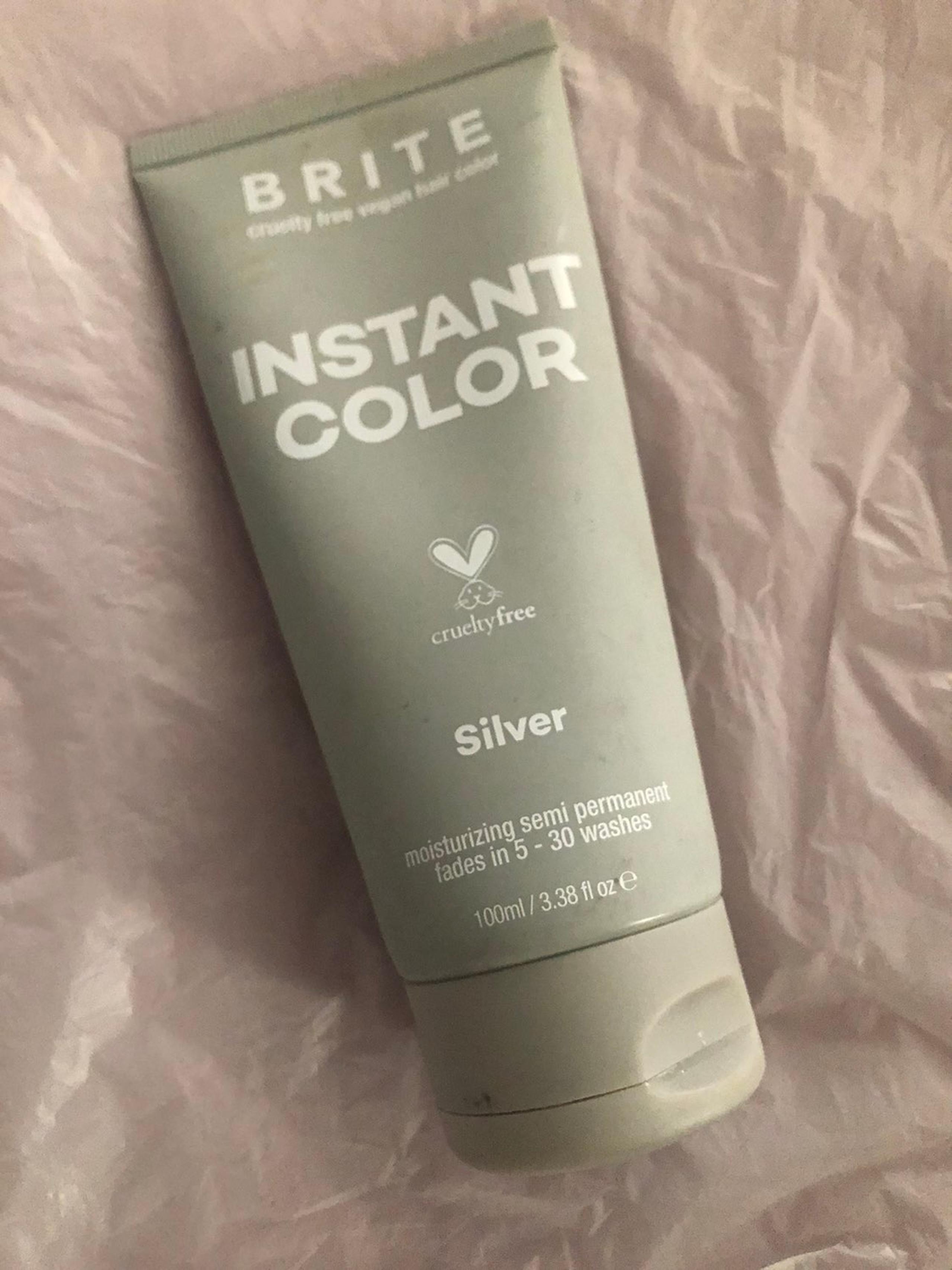 BRITE SILVER instant super strong Hair Color