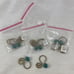Vintage Twos Company 1 Brass w Bead Prisms for Chandlier Lamp