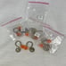 Vintage Twos Company 1 Brass w Bead Prisms for Chandlier Lamp