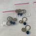 Vintage Twos Company 1 Brass w Bead Prisms for Chandlier Lamp