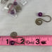 Vintage Twos Company 1 Brass w Bead Prisms for Chandlier Lamp