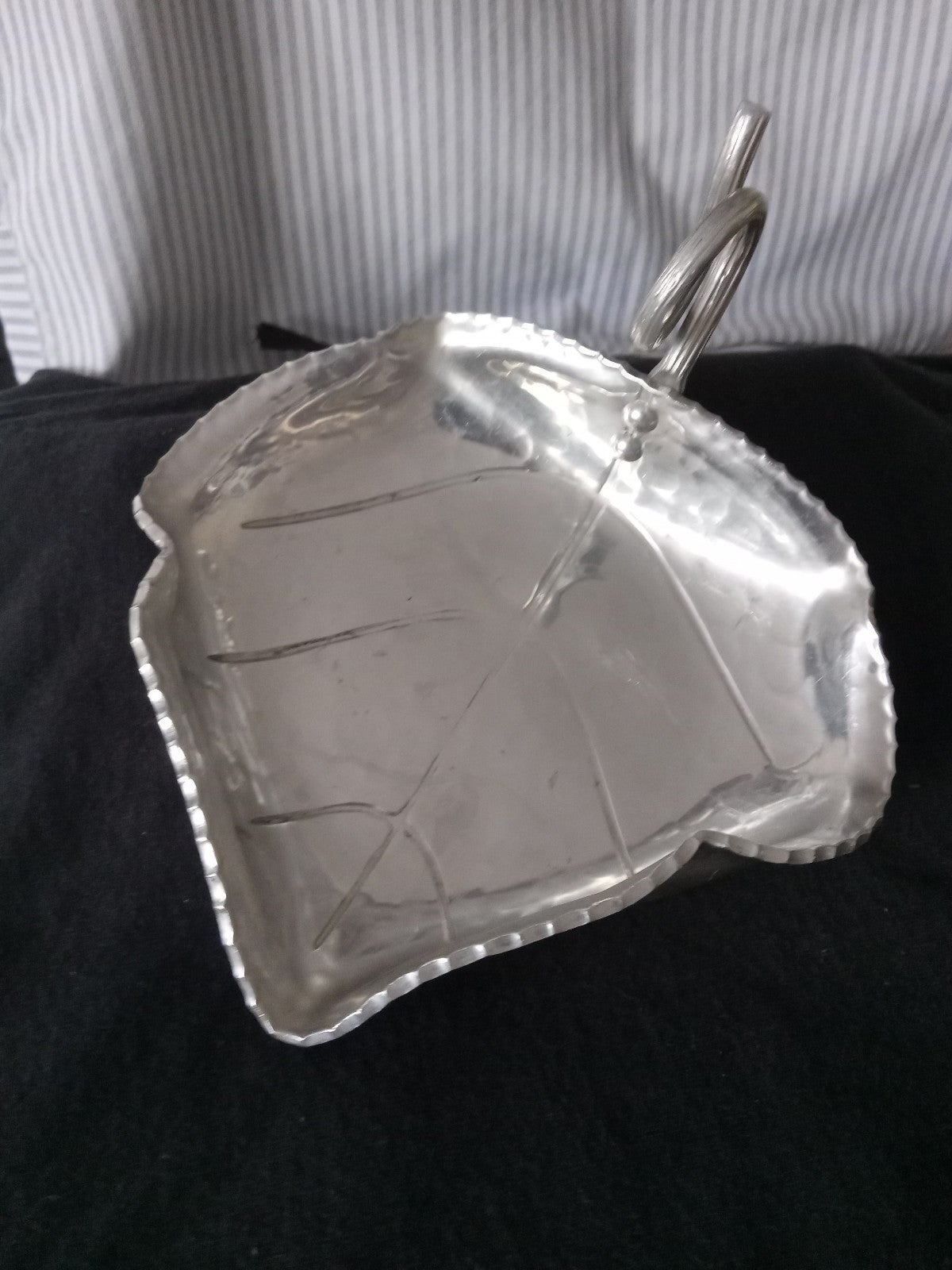 Pewter candy dish