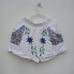 Handmade Women's Short - Embroidered Short with Shipibo Conibo Designs Peruvian