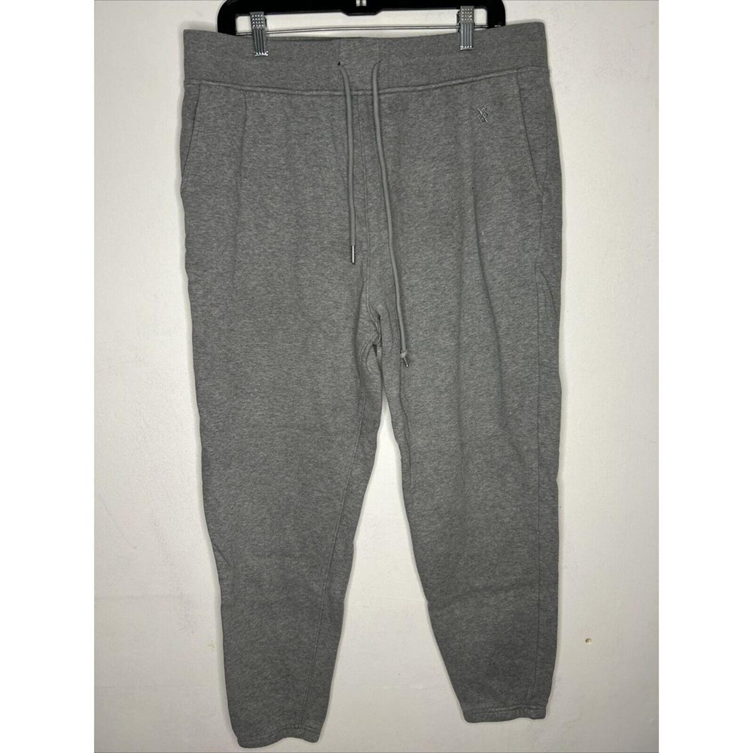 Express Sweatpants Jogger Men's Size Large Stretch Drawstring Pocket Gray