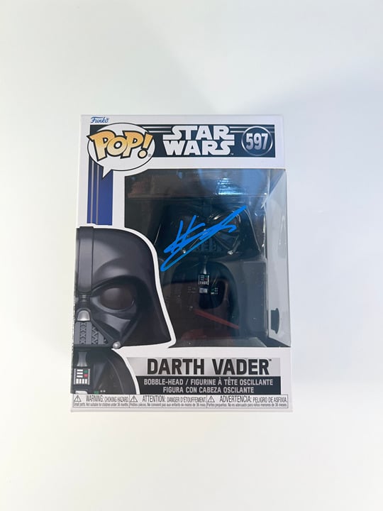 Hayden Christensen Signed Autograph Star Wars Darth Vader Funko with Beckett
