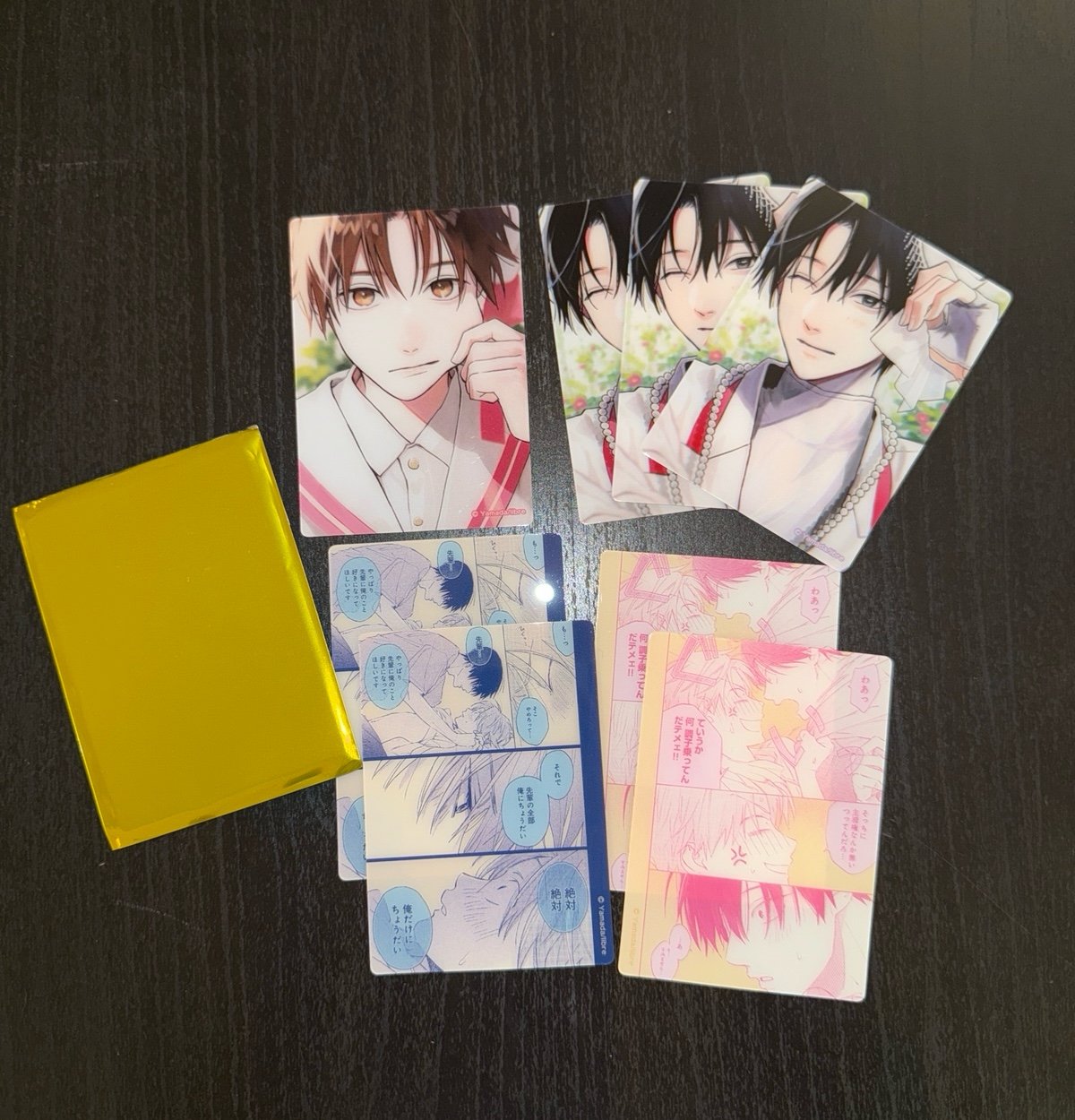 Tashiro-kun art pvc card set