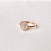 10k Rose Gold Diamond Ring Vintage