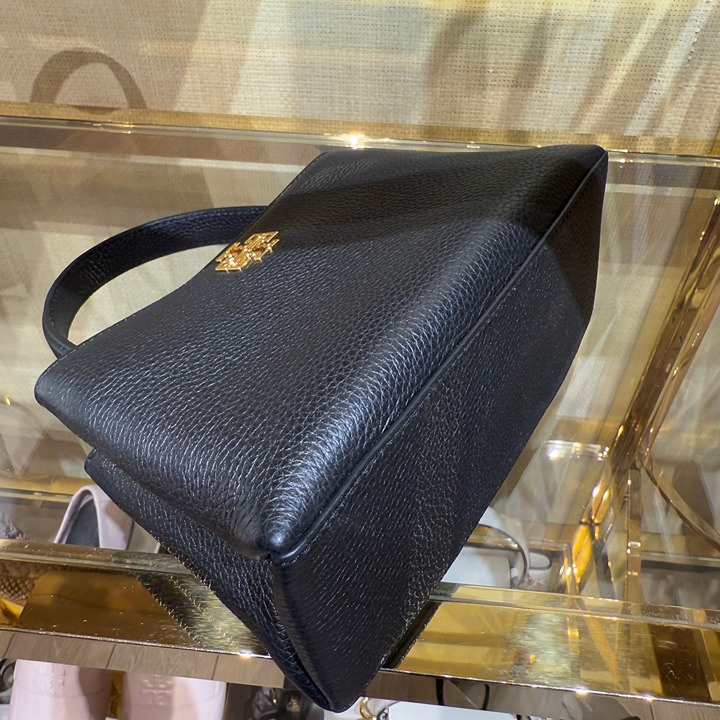 NWT Tory Burch Britten Mini Satchel 160641 In Black