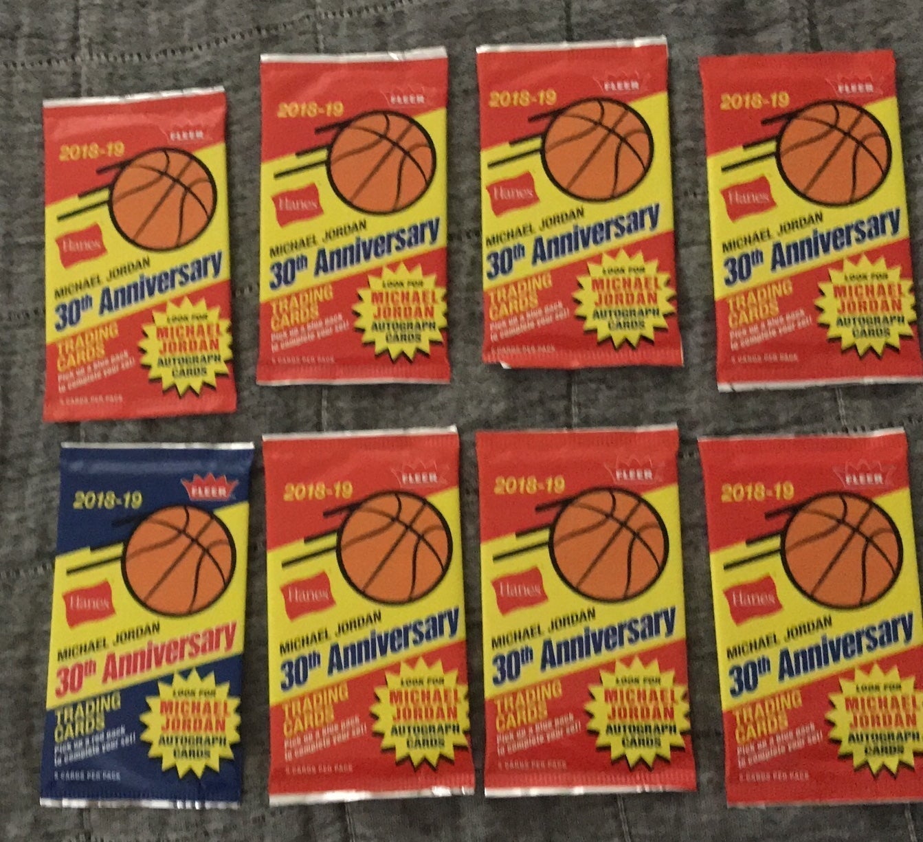 Fleer 2018-2019 Michael Jordan 30th Anniversary Packs (8)