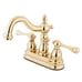 New Orleans Polished Brass 4-in centerset 2-Handle Bathroom Sink Fauce