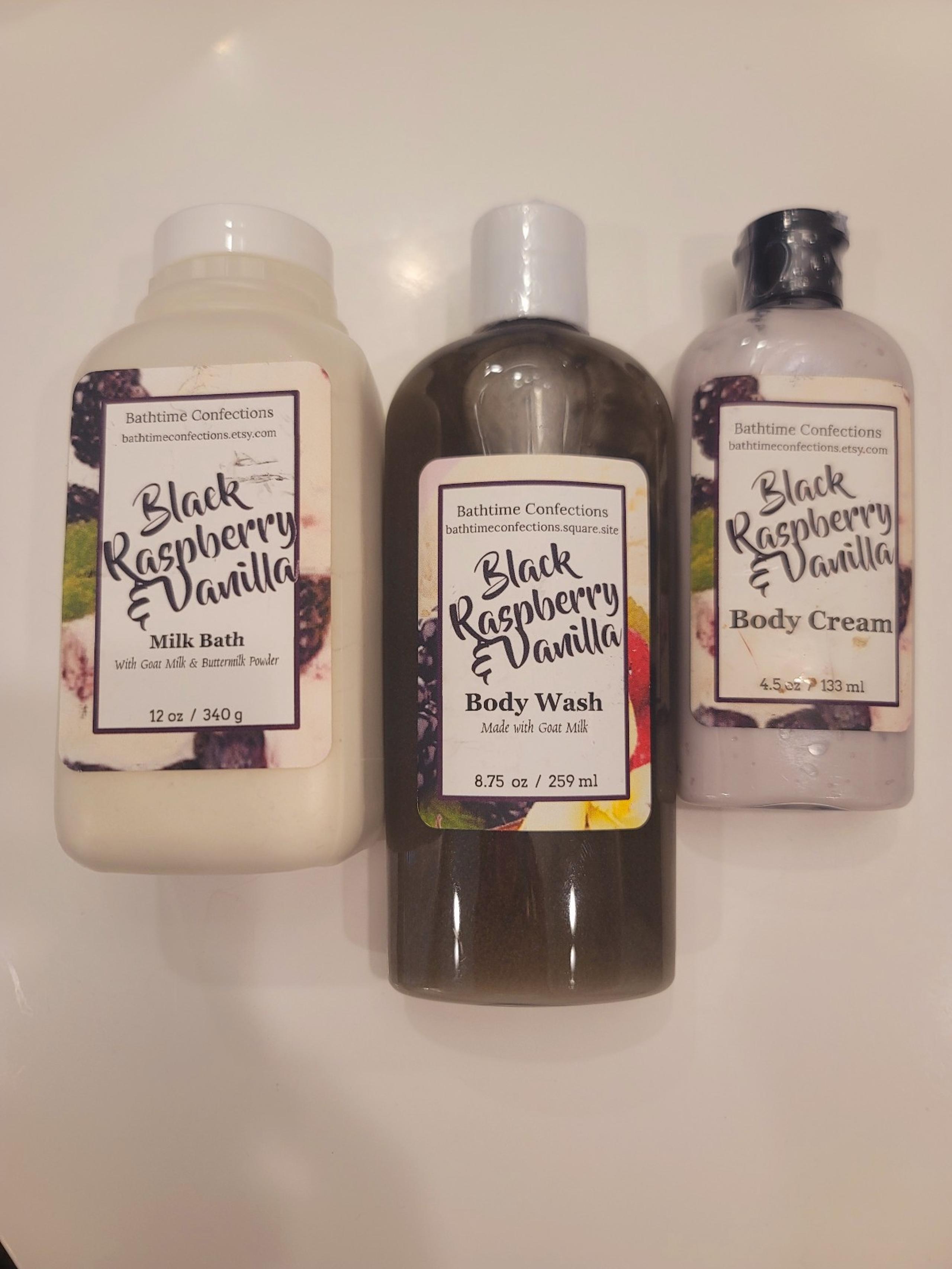 Black Raspberry & Vanilla Body Cream Wash & Milk Bath Bundle