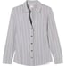 SOMA Intimates Cool Night Notch Collar Long Sleeve PJ Top. CALM STRIPE, NWT