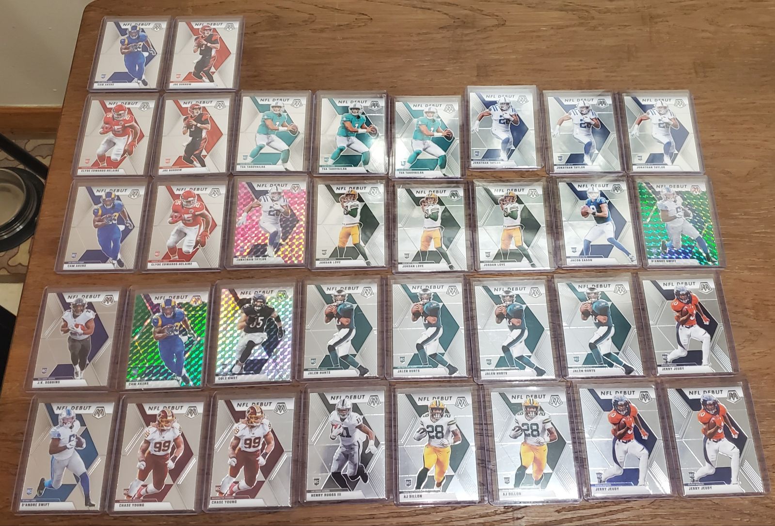 2020 MOSAIC FOOTBALL NFL DEBUT RC LOT
