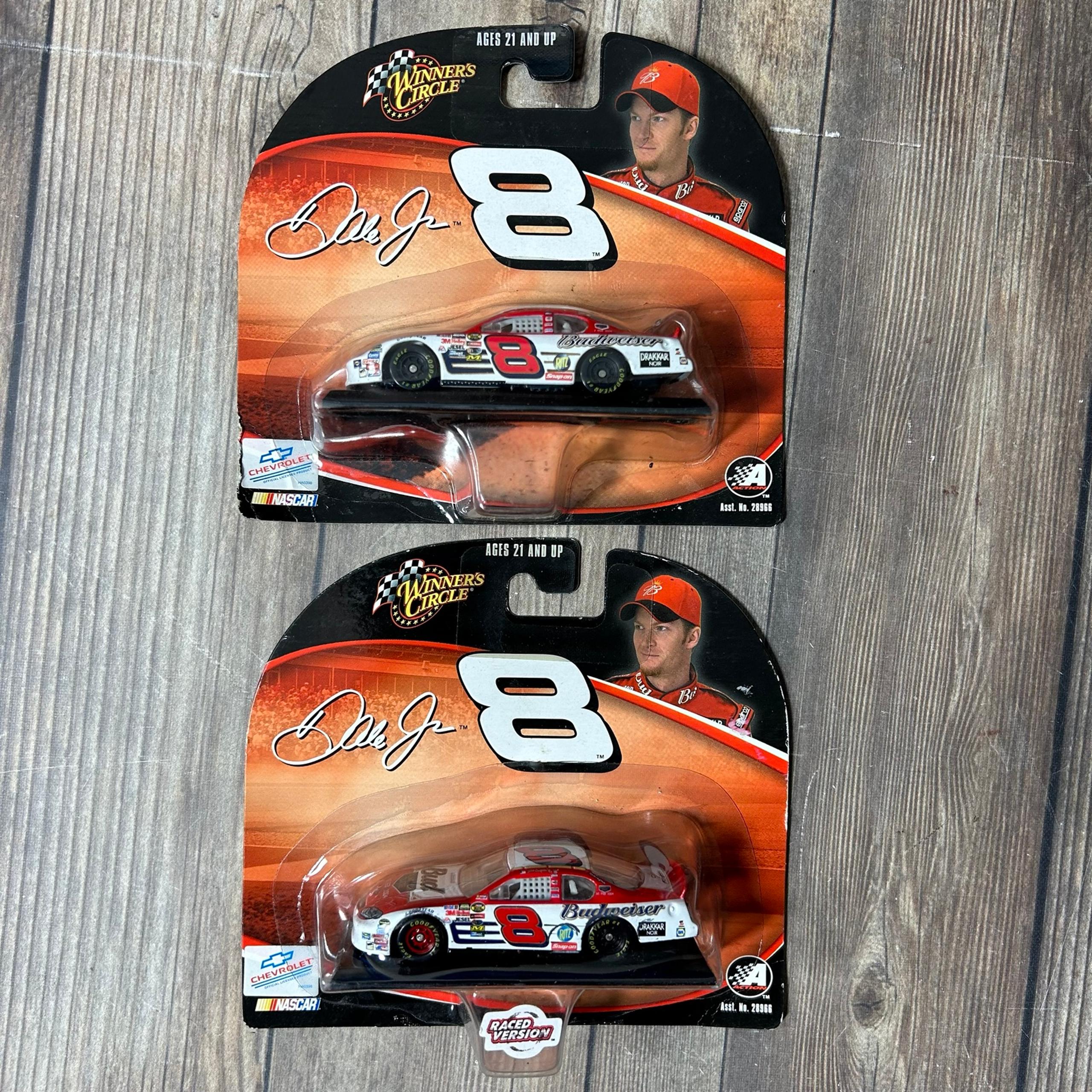 DALE EARNHARDT JR. NASCAR 1:64 WINNERS CIRCLE RACED VERSION DIECAST Lot Of 2