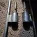 Ground spike to hold signs and flags.