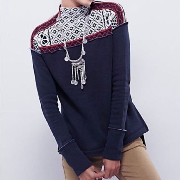 Free People Snow Bunny Pullover