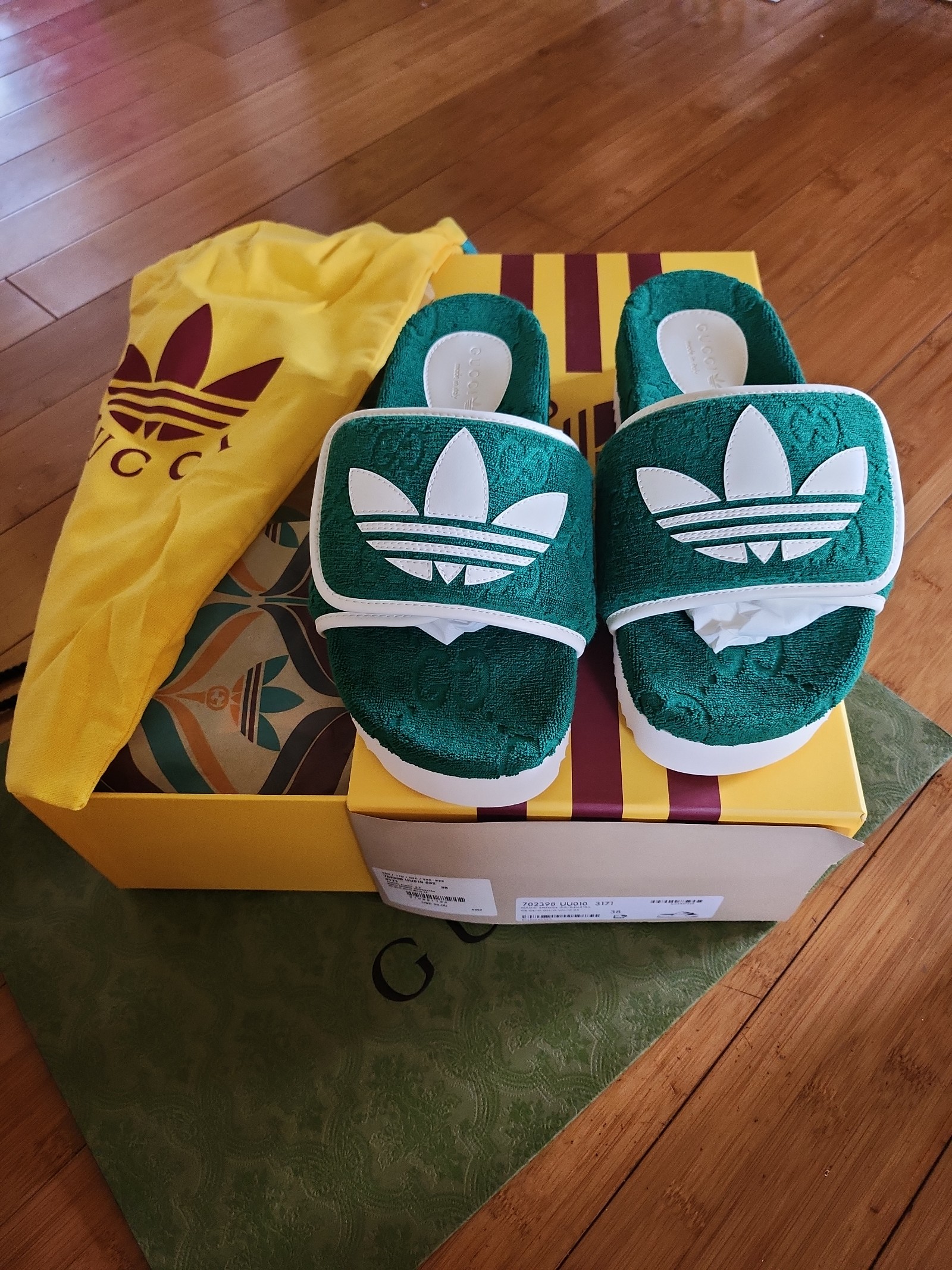 Adidas Gucci X slides