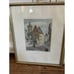 Set of 3 Vintage Framed Signed Ernst Geissendorfer Etching Plönlein Rothenburg