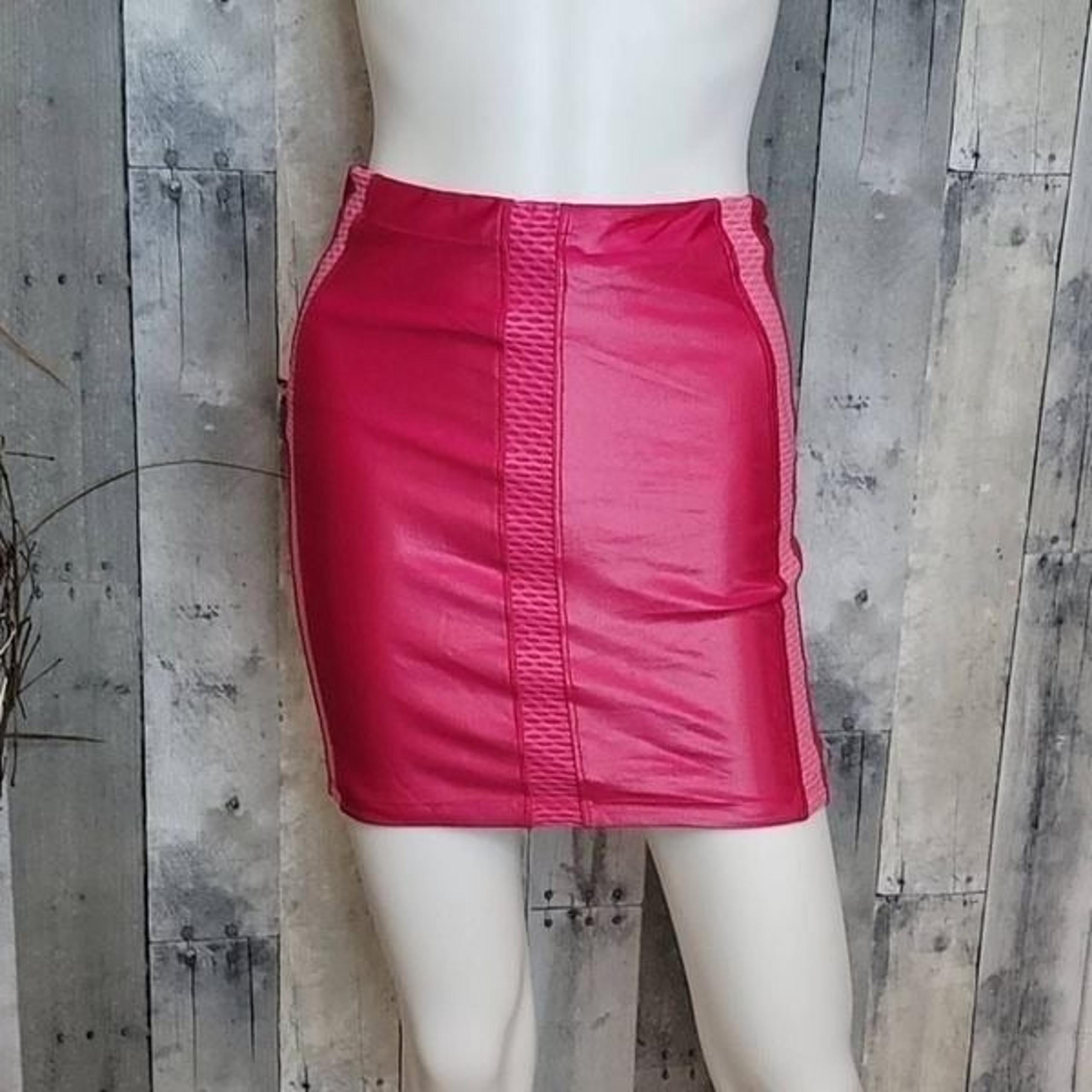 Koral Lustrous Hot Pink Mini Skirt