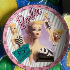 Vintage 35th Anniversary Barbie plate