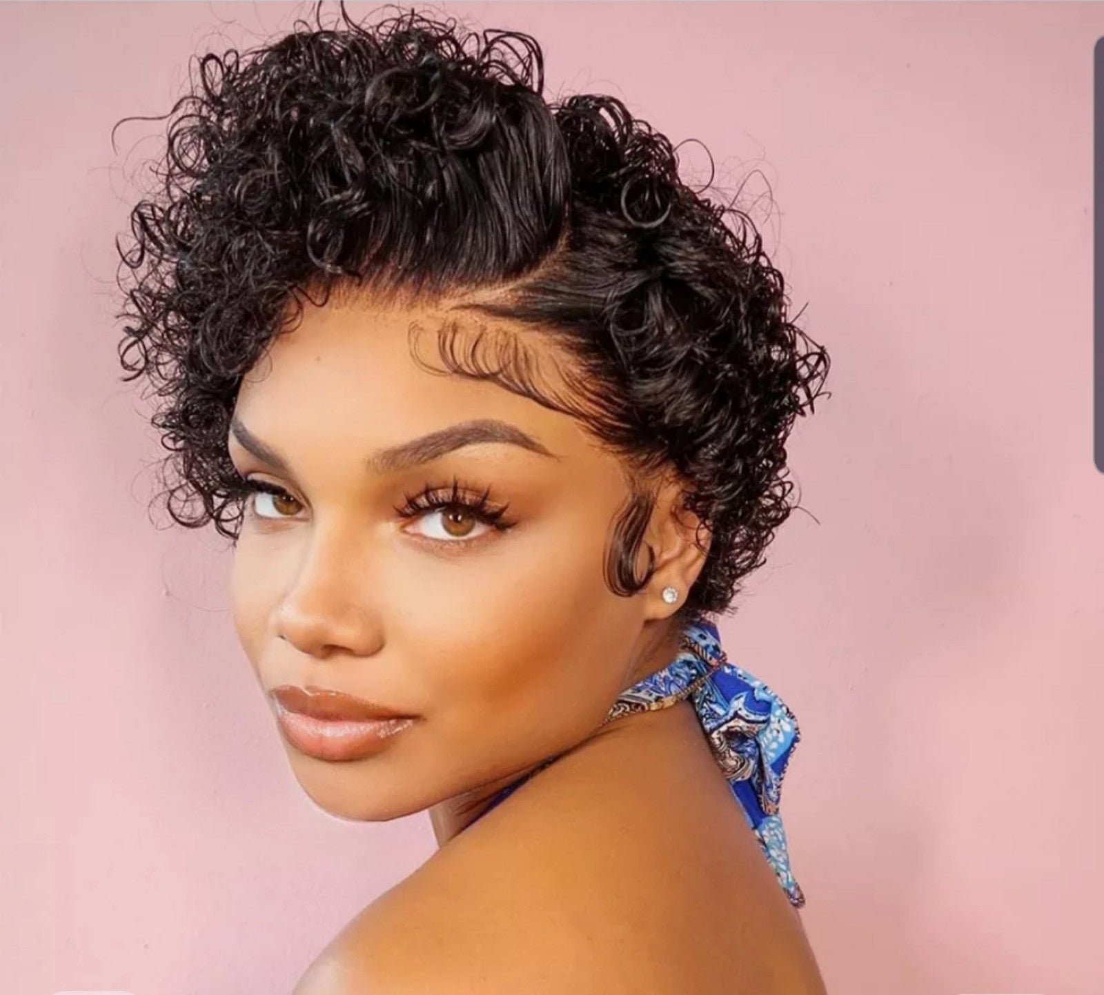 human hair wig pixie wig