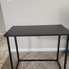 39.4 Narrow Writing Foldable Desk, Black