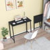 39.4 Narrow Writing Foldable Desk, Black