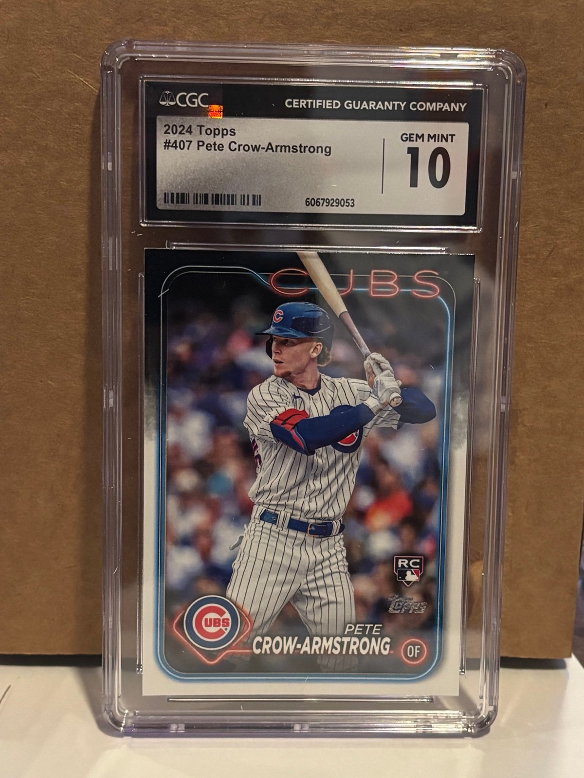 CGC 10 - 2024 Topps Pete Crow-Armstrong RC Rookie #407 Cubs