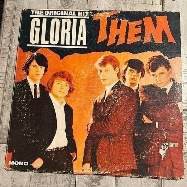 Them With Van Morrison “Gloria” 1965 Vinyl