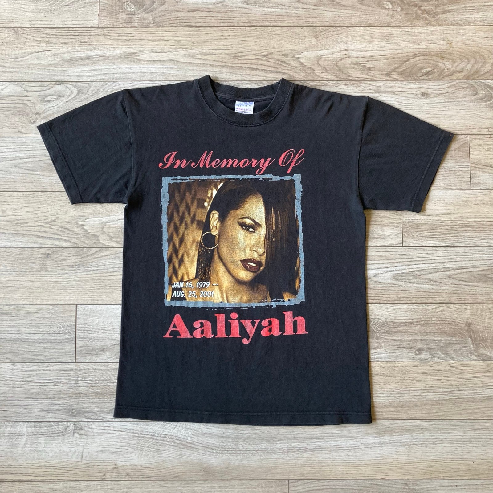 2001 aaliyah memorial rap tee