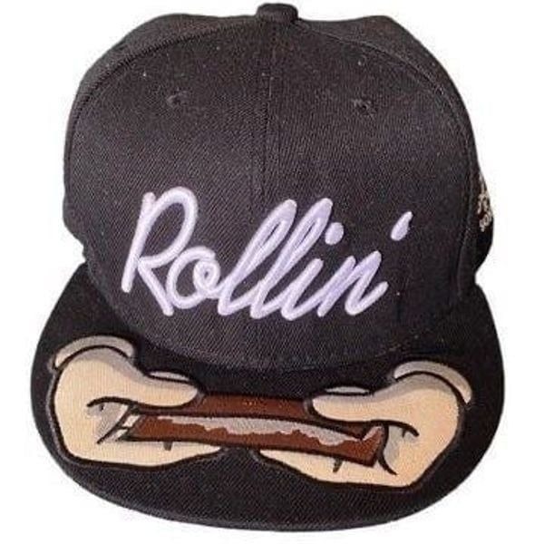 Rolling blunts Cayley & sons black adjustable, snapback hat
