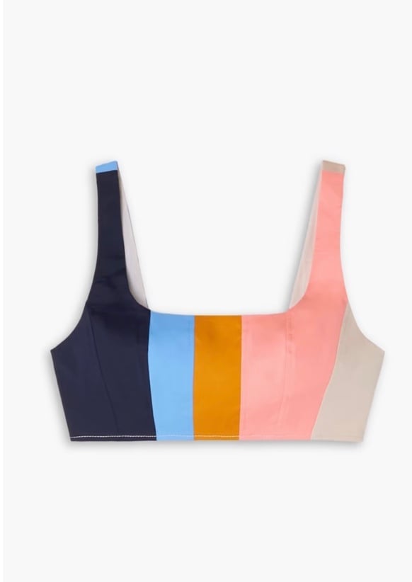 STAUD cropped striped top