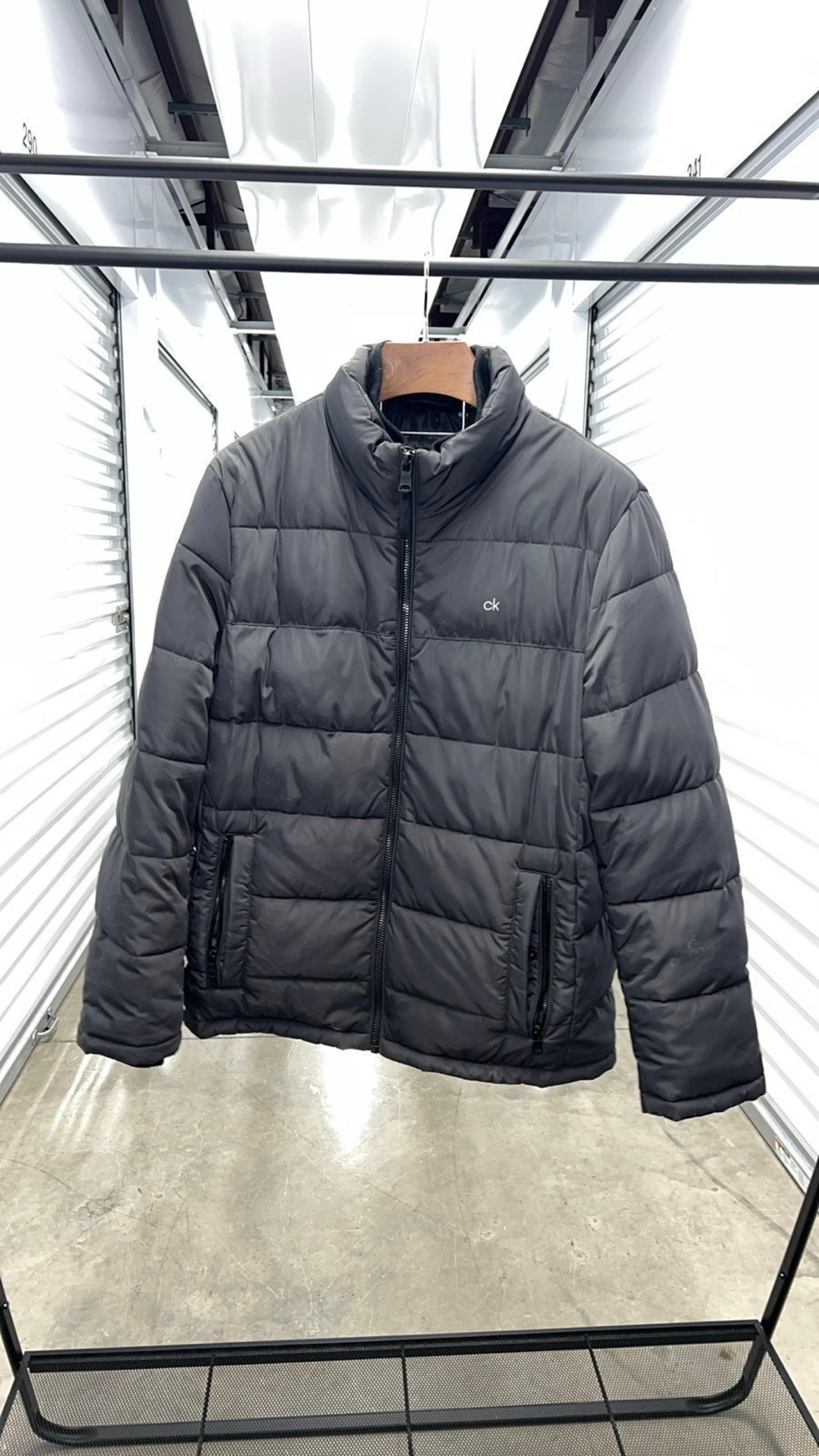 Calvin Klein Men's Large 0°F Warmth Factor Dark Gray Puffer Coat