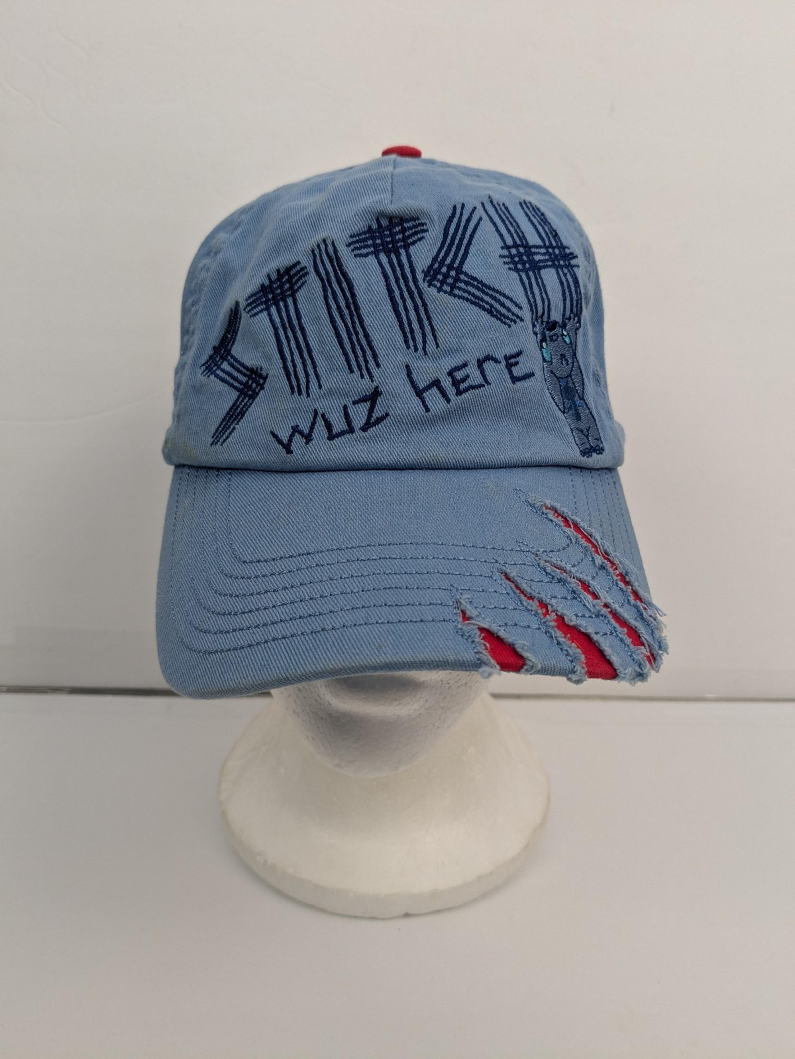 Disney Parks Ball Cap Lilo and Stitch “Stitch Wuz Here” Blue Red