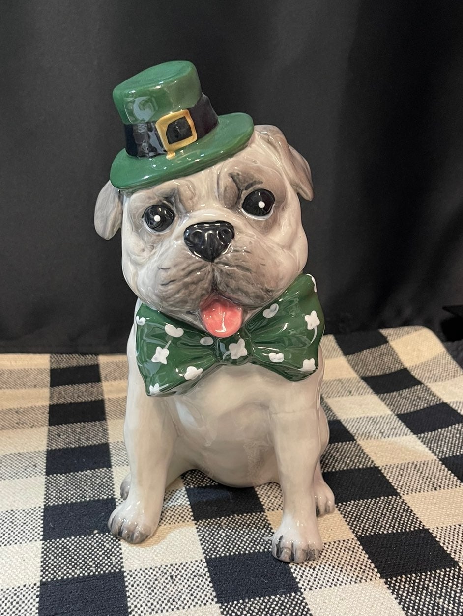 St. Patrick's PUG by Blue Sky Clayworks
