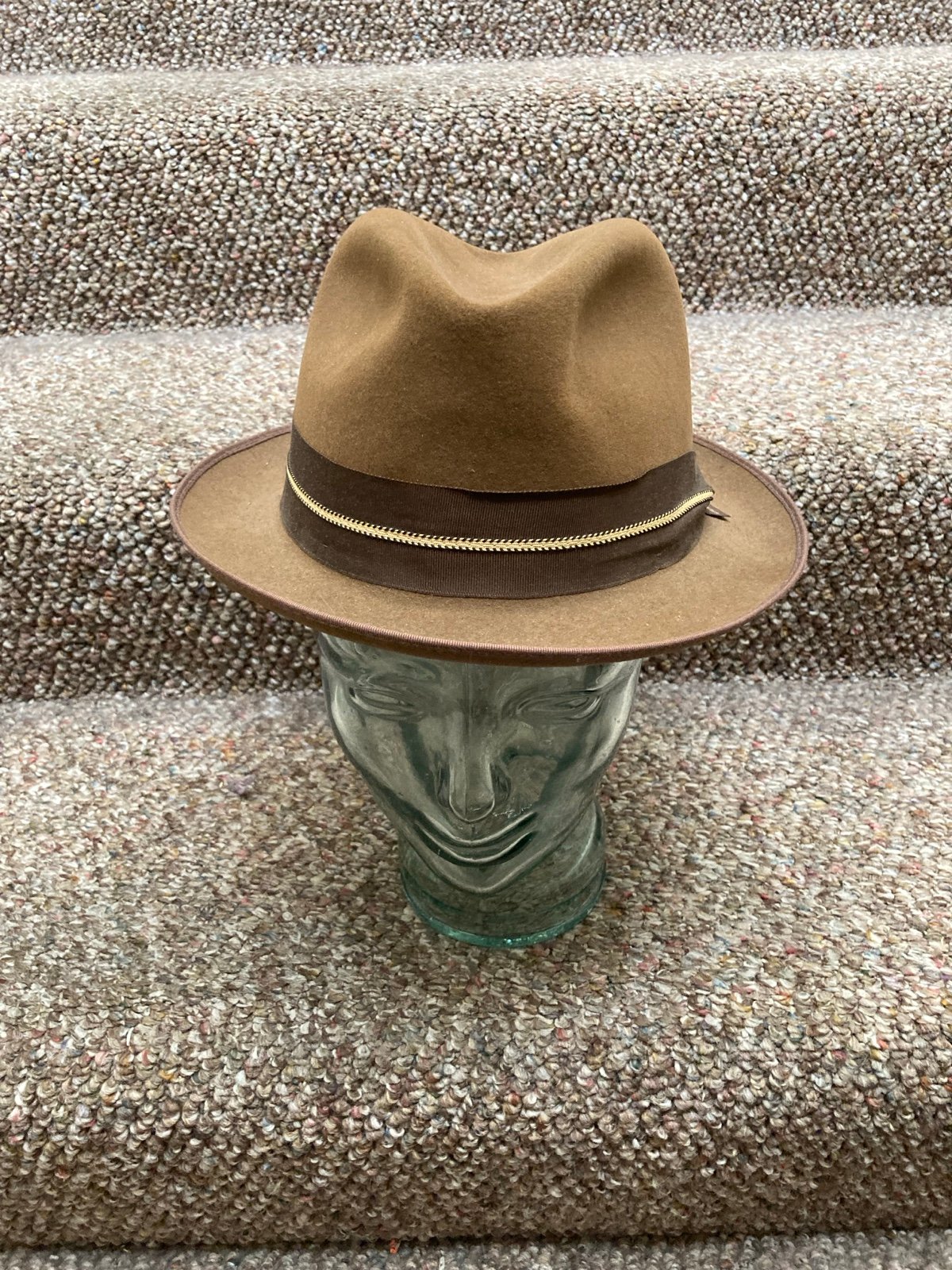 Stetson Royal Fur Felt Gardiner Fedora Size 7 1/4