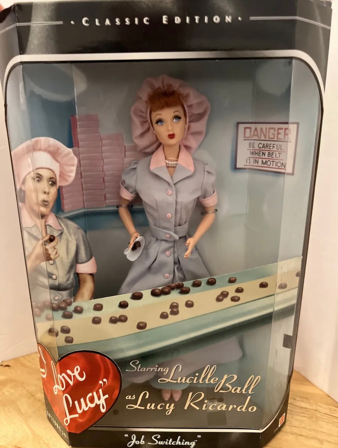 I I Love Lucy Job Switching Barbie Doll Classic Edition 1998 Mattel #21268 NIB